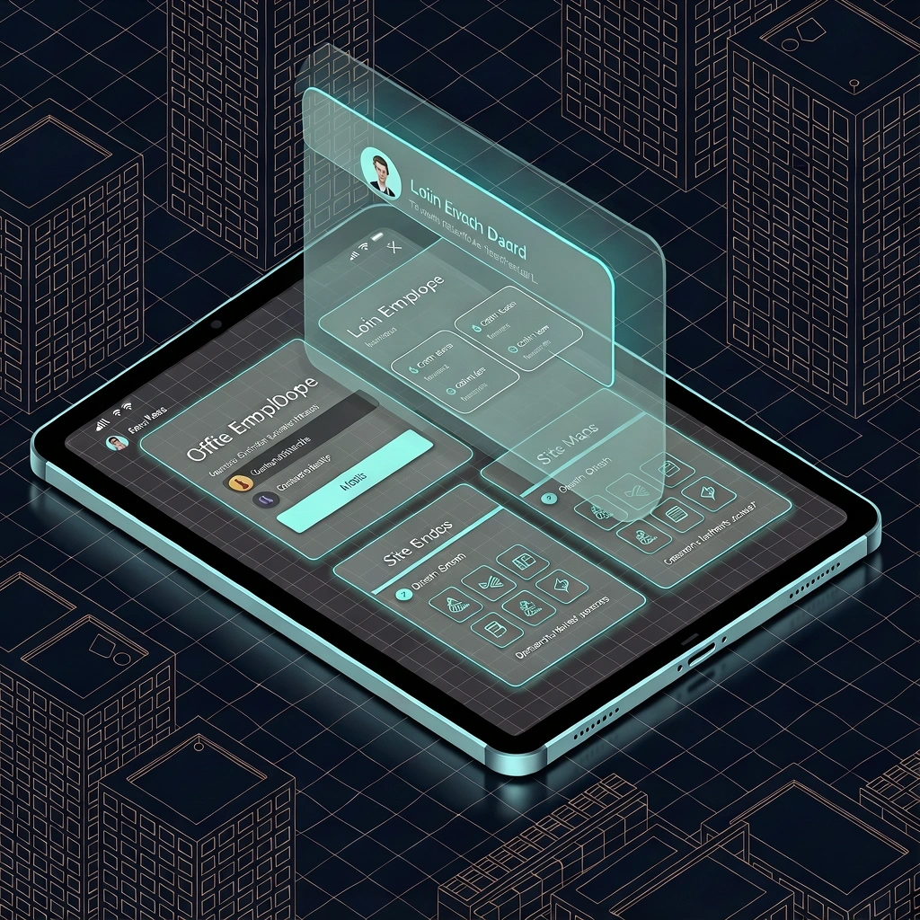 Exploded view of a portal dashboard structure